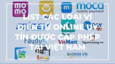 List các loại ví điện tử Online uy tín được cấp phép tại Việt Nam